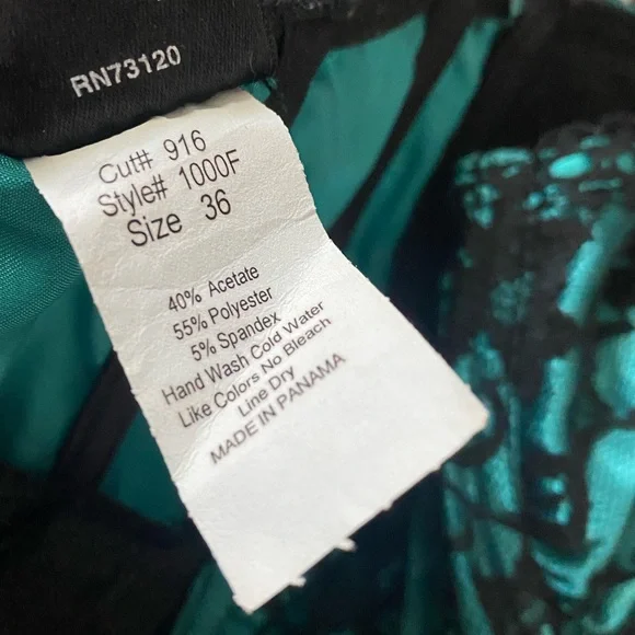 NWOT y2k Teal Corset w/ Lace - Picture 4 of 5